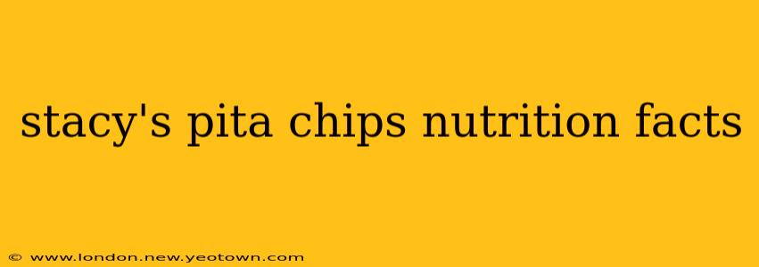 stacy's pita chips nutrition facts