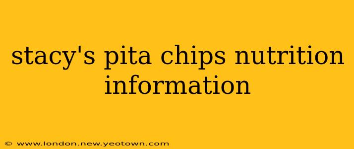 stacy's pita chips nutrition information