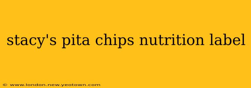 stacy's pita chips nutrition label