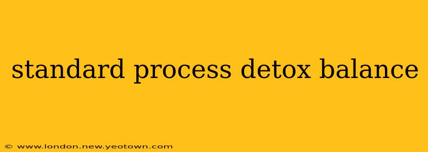 standard process detox balance