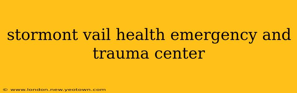 stormont vail health emergency and trauma center