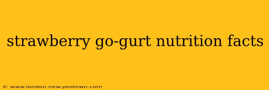 strawberry go-gurt nutrition facts