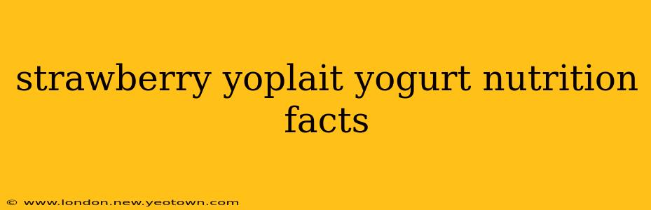 strawberry yoplait yogurt nutrition facts