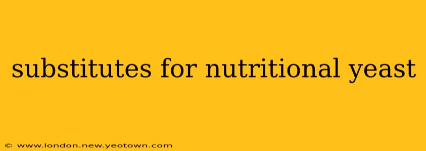substitutes for nutritional yeast