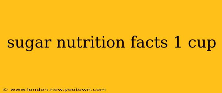 sugar nutrition facts 1 cup