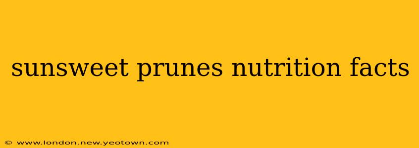 sunsweet prunes nutrition facts