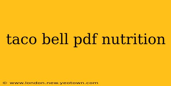 taco bell pdf nutrition