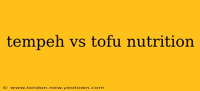 tempeh vs tofu nutrition
