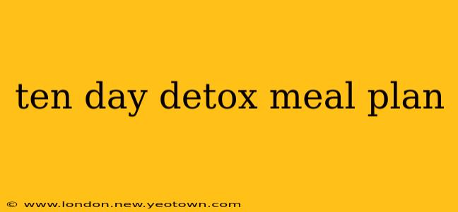 ten day detox meal plan
