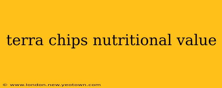 terra chips nutritional value