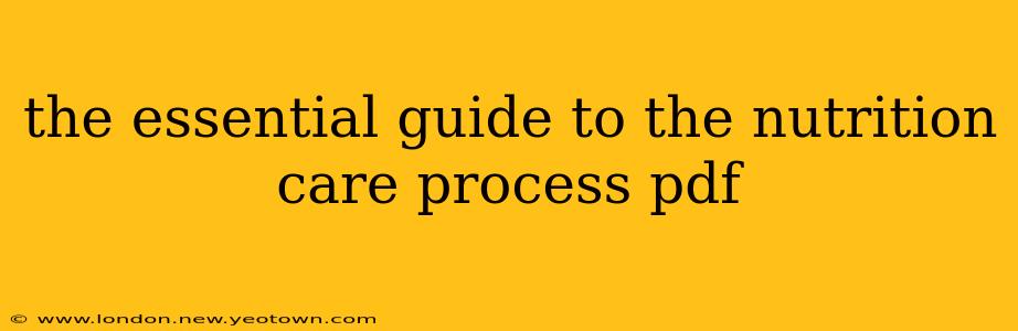 the essential guide to the nutrition care process pdf
