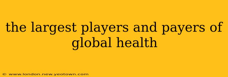the largest players and payers of global health