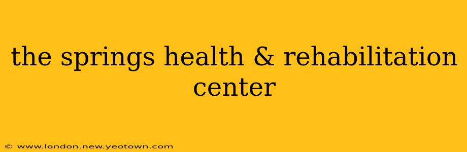 the springs health & rehabilitation center