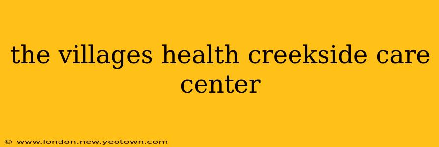 the villages health creekside care center