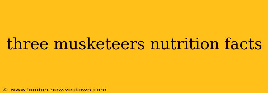 three musketeers nutrition facts