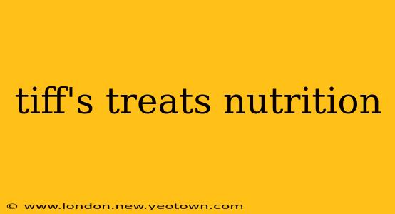 tiff's treats nutrition