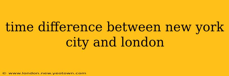 time difference between new york city and london