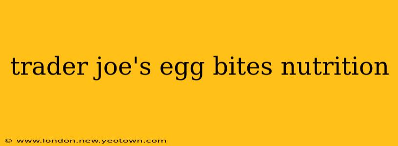 trader joe's egg bites nutrition