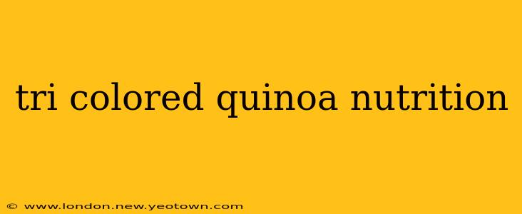 tri colored quinoa nutrition
