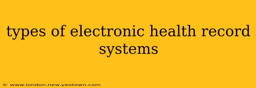 types of electronic health record systems