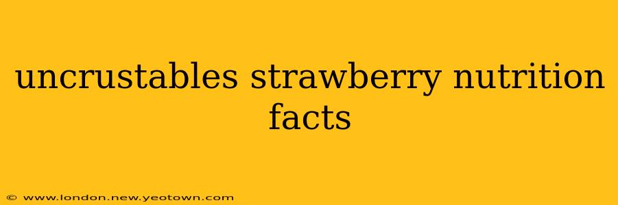 uncrustables strawberry nutrition facts