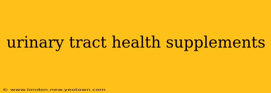 urinary tract health supplements