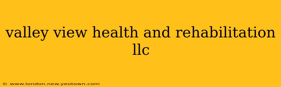 valley view health and rehabilitation llc