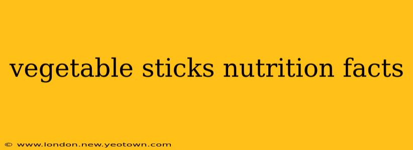 vegetable sticks nutrition facts
