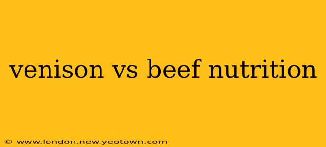 venison vs beef nutrition