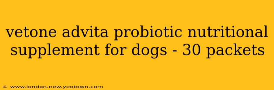 vetone advita probiotic nutritional supplement for dogs - 30 packets