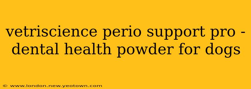 vetriscience perio support pro - dental health powder for dogs