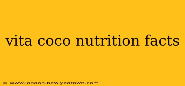 vita coco nutrition facts