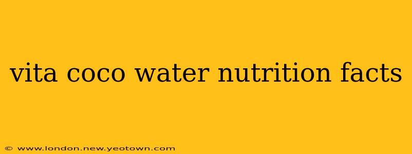 vita coco water nutrition facts