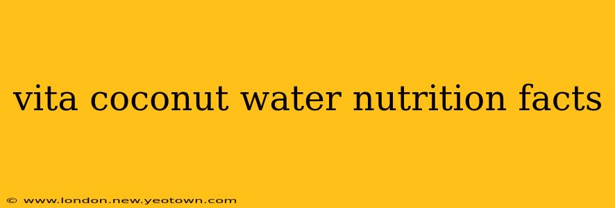 vita coconut water nutrition facts