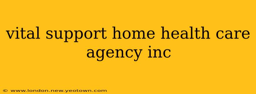 vital support home health care agency inc