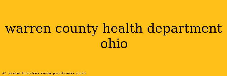 warren county health department ohio