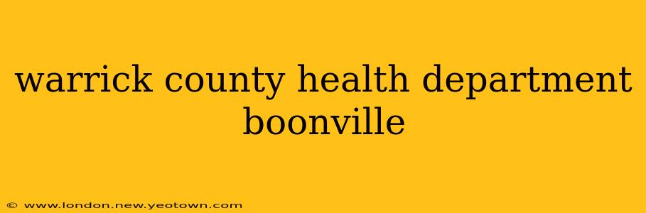 warrick county health department boonville