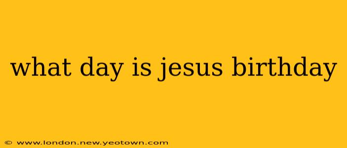 what day is jesus birthday