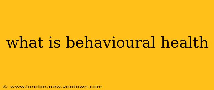 what is behavioural health