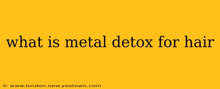 what is metal detox for hair