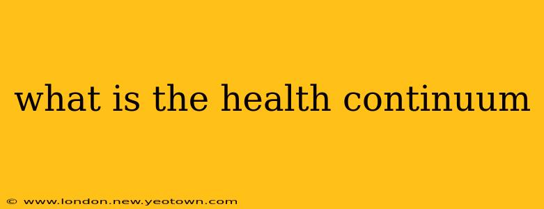 what is the health continuum