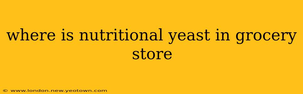 where is nutritional yeast in grocery store