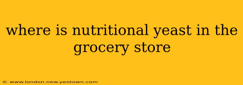 where is nutritional yeast in the grocery store