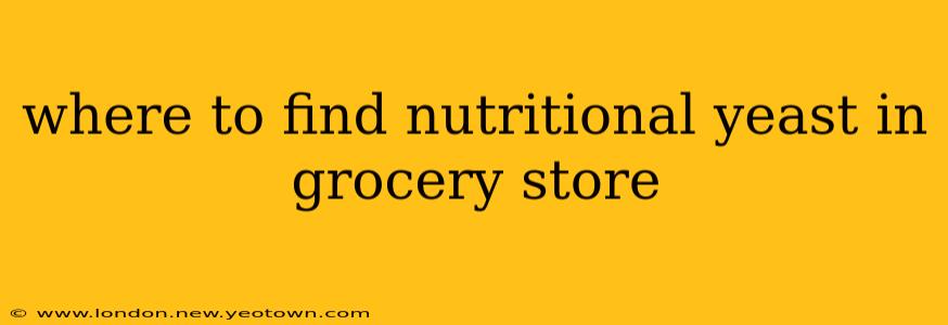 where to find nutritional yeast in grocery store
