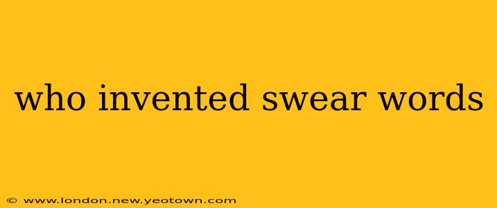 who invented swear words