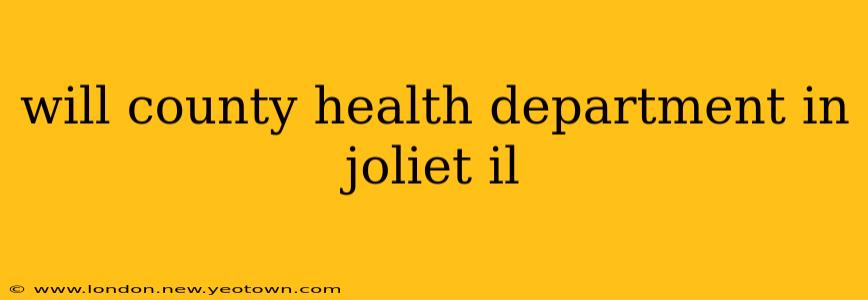 will county health department in joliet il