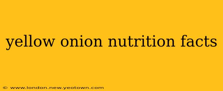 yellow onion nutrition facts