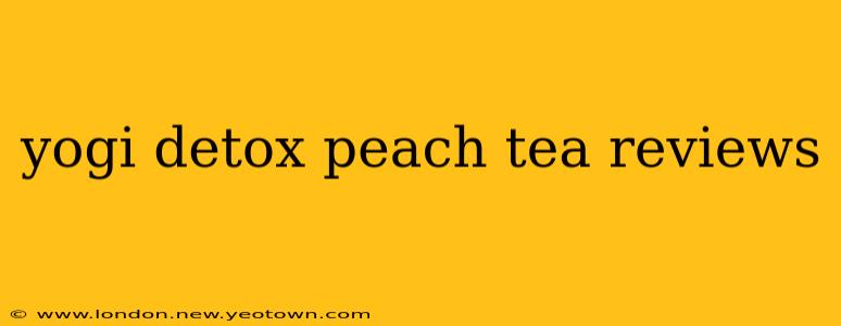 yogi detox peach tea reviews