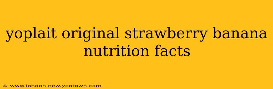 yoplait original strawberry banana nutrition facts