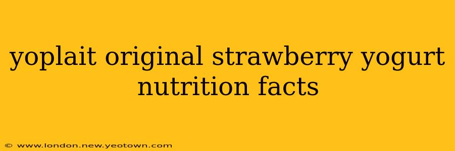 yoplait original strawberry yogurt nutrition facts